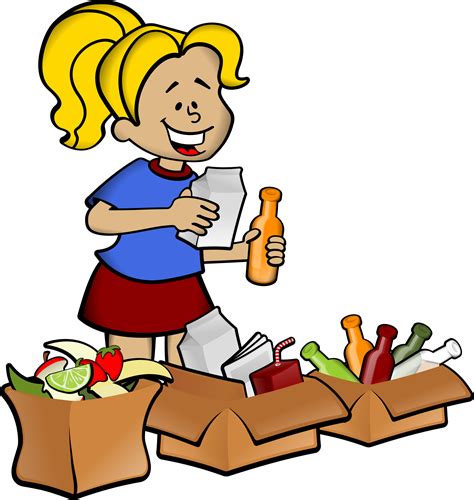 Clipart Woman And Boxes