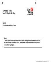 City And Guilds Functional Skills English Level 2 Writing Answers And