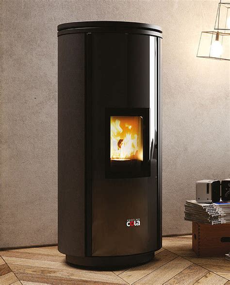 Pelletkaminofen ELEGANT COLA GF WÄRMETECHNIK 5 kW 10 kW 0 5