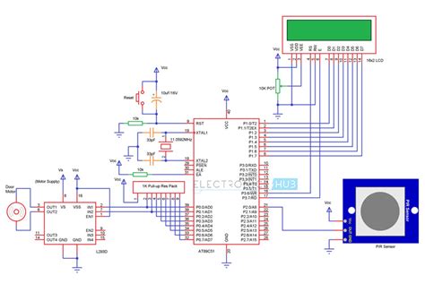 Automatic Door Opening System Using Microcontroller Electronicshub