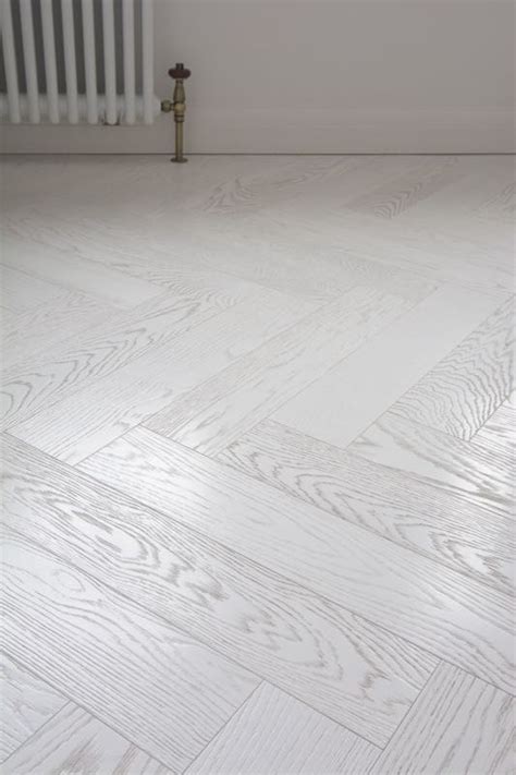 Herringbone White Parquet Flooring Nivafloorscom