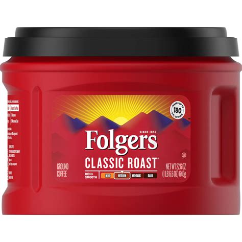 Buy Folgers Classic Roast Medium Roast Ground Coffee 22 6 Ounces Online At Desertcartuae