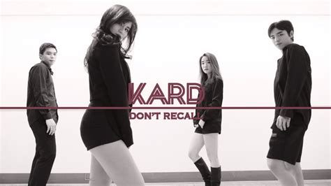 K A R D Don T Recall Full Dance Cover By Sone1 Youtube