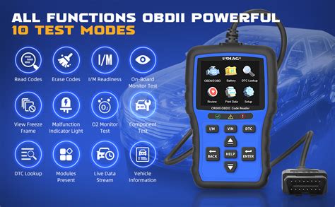 UDIAG CR800 OBD2 Scanner Diagnostic Tool Car Code Reader One Click I M