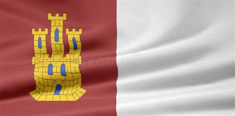 Flag of Castilla La Mancha - Spain Stock Illustration - Illustration of shape, mancha: 7115423