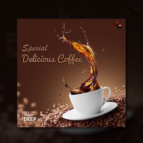 Coffee Social Media Post On Behance Social Media Post Creative