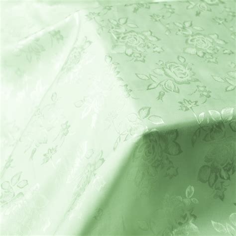 Free Shipping Sage Floral Jacquard Brocade Satin Fabric By The Yard