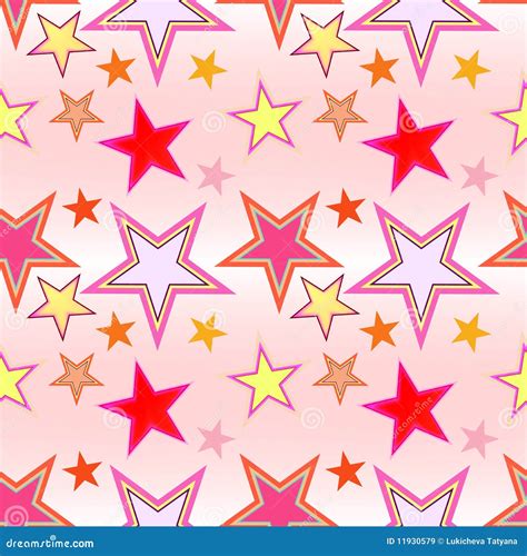 Seamless Star Pattern Stock Illustration Illustration Of Beautiful