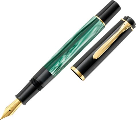 Pelikan Classic M200 grün marmoriert rechte Hand mittel Geschenkbox