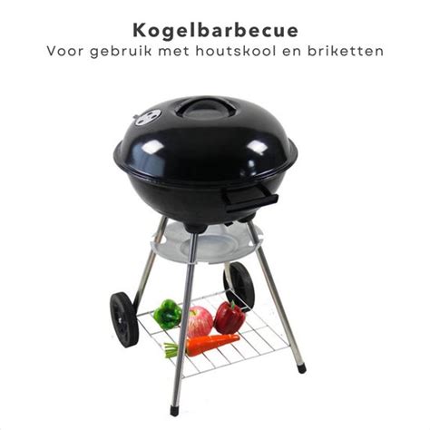 Cheqo Kogelbarbecue Cm Ronde Metalen Bbq Voor Houtskool