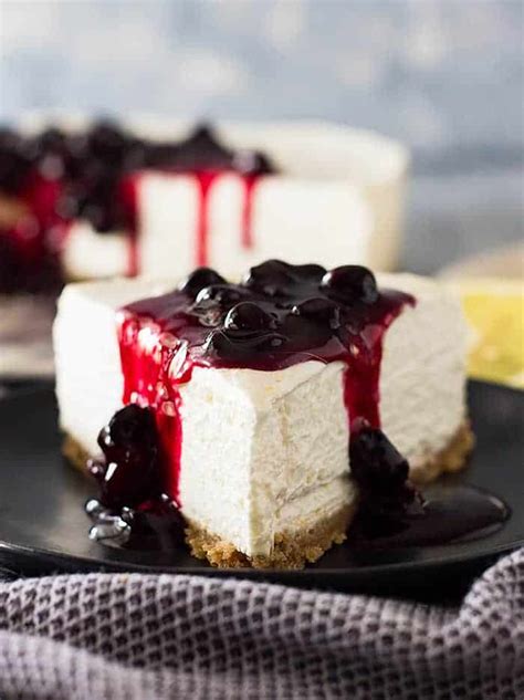 No Bake Lemon Blueberry Cheesecake Countryside Cravings