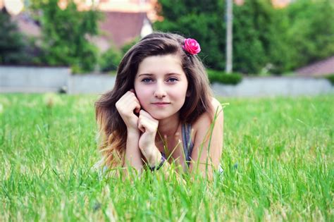 Free Images Grass Person Girl Woman Lawn Meadow Sunlight