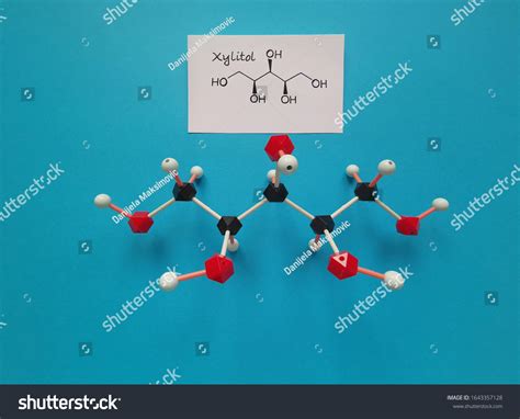 Molecular Structure Model Structural Chemical Formula Stock Photo