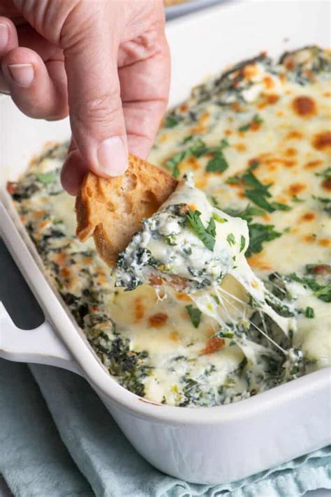 Cream Cheese Spinach Dip {lightened Recipe} Feel Good Foodie