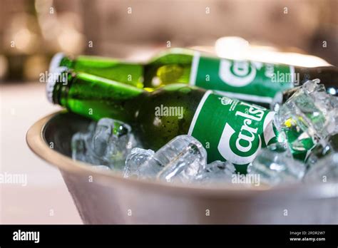 Beer From Carlsberg Stock Photo Alamy