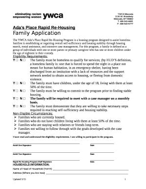 The Ywca Adas Place Rapid Re Housing Program Is A Housing Program