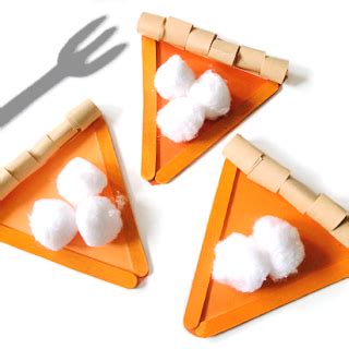 Craft Stick Pumpkin Pie Craft - Our Kid Things