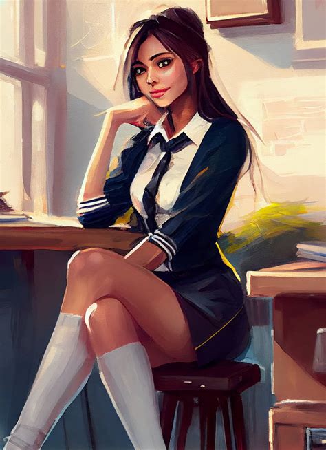 Stylish Schoolgirl By Iamrudja On Deviantart