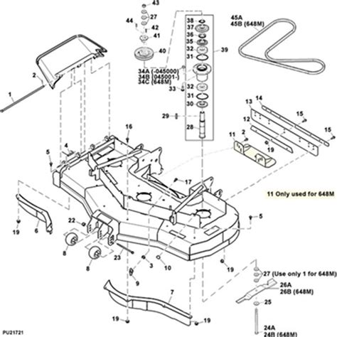 John Deere 48 Mower Deck Diagram