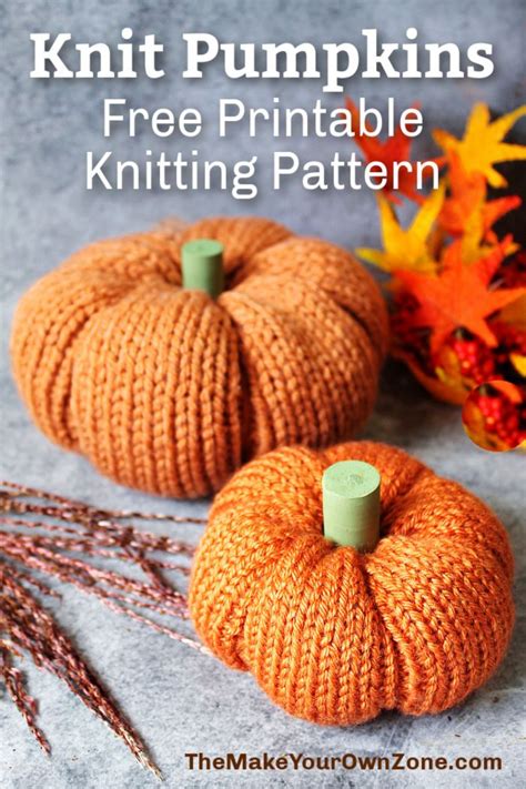 Two Homemade Knit Pumpkins Via Bevmyo Crochet Pumpkin Pattern