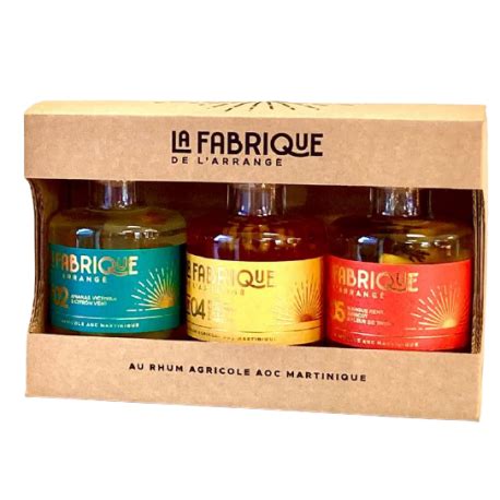 Rhum LA FABRIQUE DE L ARRANGE Rhum Arrangé Pack 3 x 20cl Christian de