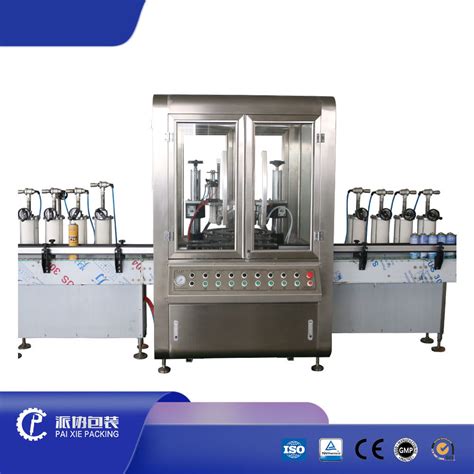 Aerosol Body Spray Piston Pump Filling Capping Crimping Labeling Line