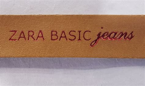 Etiqueta Couro Sint Pu C Hot Stamping Vermelho X Cm