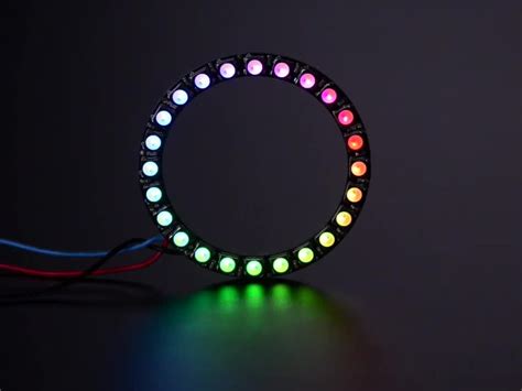 NeoPixel Ring 24 X 5050 RGBW LEDs W Integrated Drivers Warm White