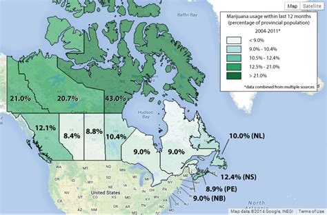 Up in Smoke: Canadian Marijuana Use by Province - Cantech Letter