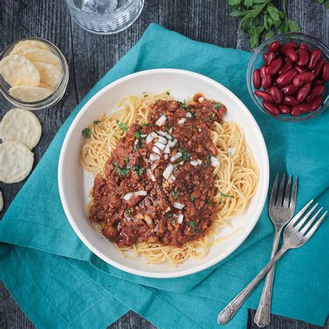 Vegan Cincinnati Chili Spaghetti ~ Veggie Inspired