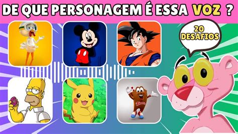 ADIVINHE O PERSONAGEM PELA VOZ DESAFIO QUIZ VERSÃO PERSONAGENS 97