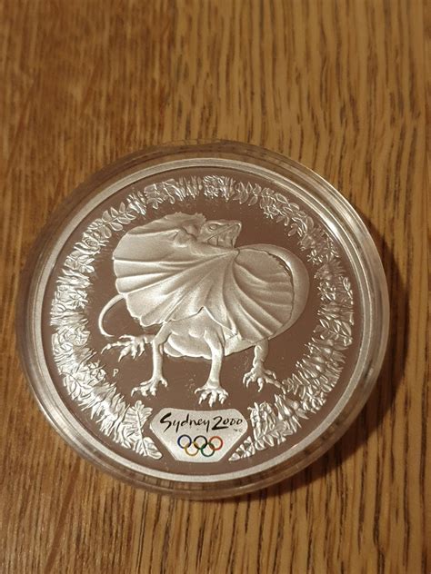 Moneta srebrna 1 oz Olimpiada Sydney 2000r GDYNIA Ogłoszenie na