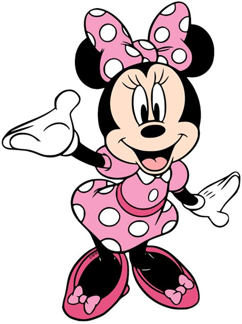 Minnie Mouse Pink Dress Clipart