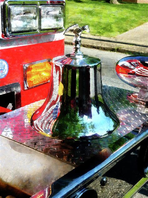 Fireman Fire Engine Bell Photograph By Susan Savad Fine Art America