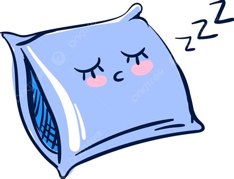 Ilustraci N De Almohada Azul Representada En Un Gr Fico Vectorial De