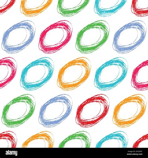 Seamless Pattern With Hand Drawn Colorful Scribble Smear Abstract