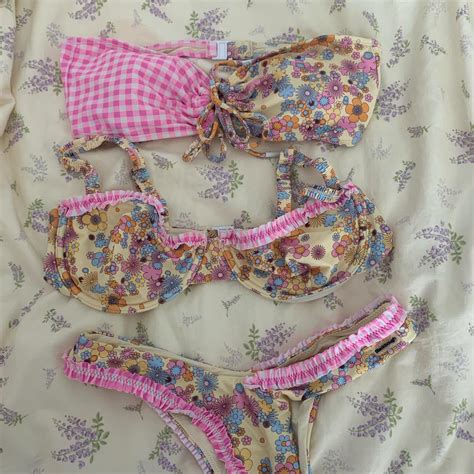 BlackBough Swim Bikini SET OF Size XL TOPS Depop