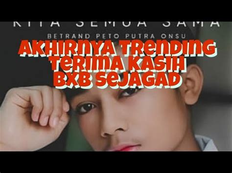 Lagu Kita Semua Sama Dari Betrand Peto Putra Onsu TRENDING Terima Kasih