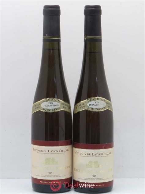 Acheter Coteaux du Layon Chaume Château de la Roulerie 1995 lot 3510