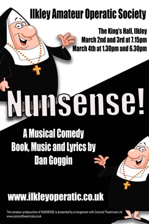 Nunsense A Musical Comedy At Kings Hall Theatre Ilkley Event Tickets