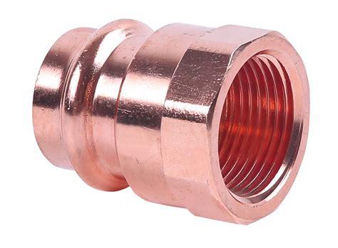 Wrot Copper Press Female Adapter P X Fpt Ez Fluid Plumbing