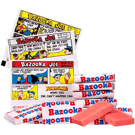 All City Candy Bazooka Throwback Original Bubble Gum 10 Piece Wallet