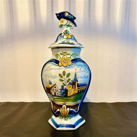 Vase polychrome Faïence de Delft De Drie Klokken Catawiki