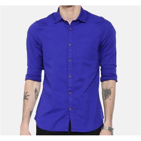 Plain Mens Linen Shirt Full Or Long Sleeves Formal Wear At Rs 1200