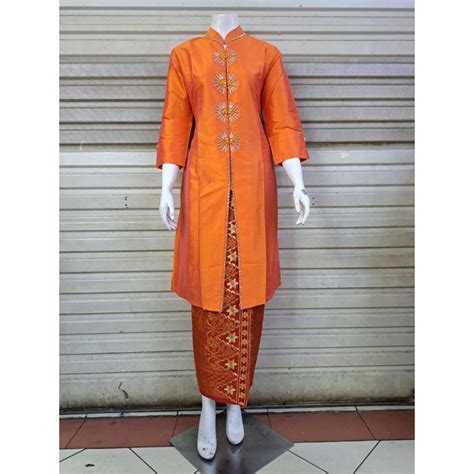 Jual Sk Atasan Kebaya Kurung Taffeta Kerah Shanghai Baju Kurung