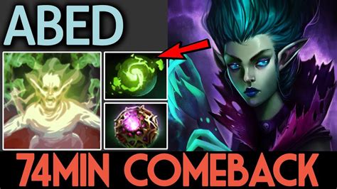 Abed Dota 2 [death Prophet] 74 Min Comeback Hard Game Youtube