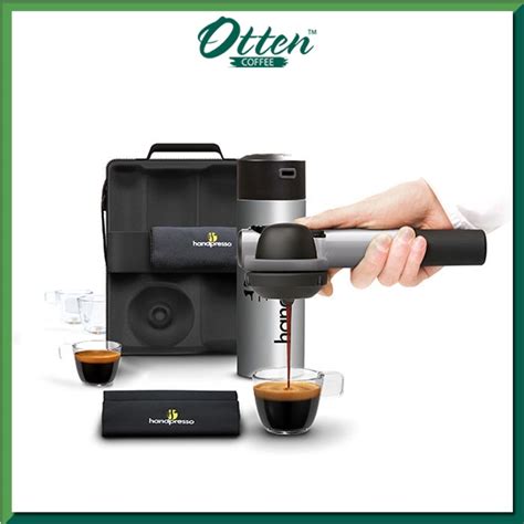 Jual Handpresso Pump Set Grey Portable Espresso Maker Shopee Indonesia