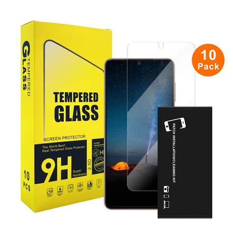 10 pack skärmskydd i härdat glas för Samsung Galaxy S22 Plus bulk 0