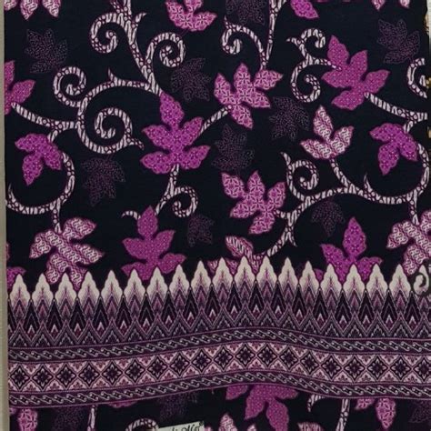 Jual Kain Batik Semi Sutra Motif Hitam Pink Di Lapak Sobat Batik