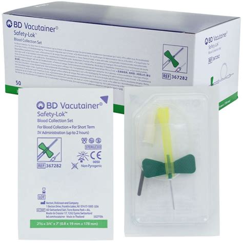 Unites De Prelevement Bd Vacutainer Safety Lok Variantes G Vert